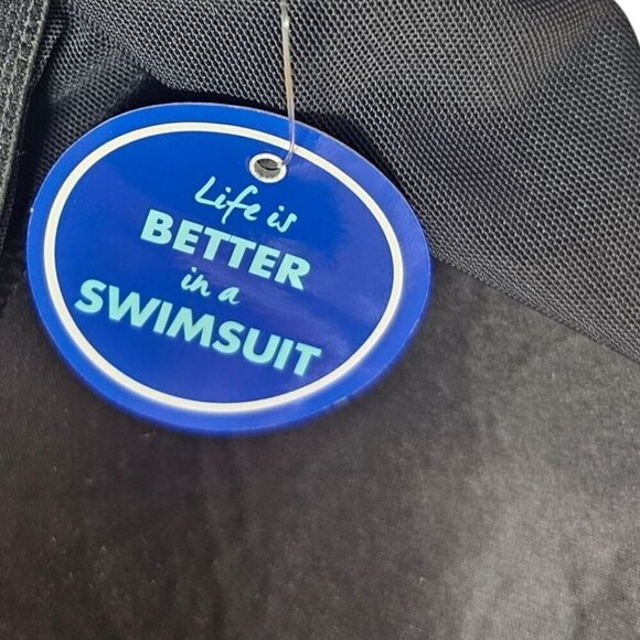 Swimsuits For All Womens Plus Size 26 Tropical One Piece Swimdress NWT - Picture 5 of 6